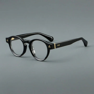 Javier Acetate Round Retro Glasses Frame